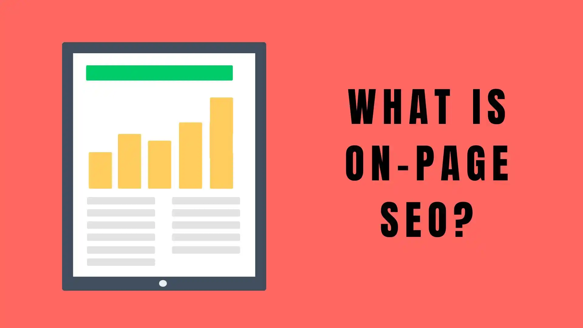 What is On-page SEO?