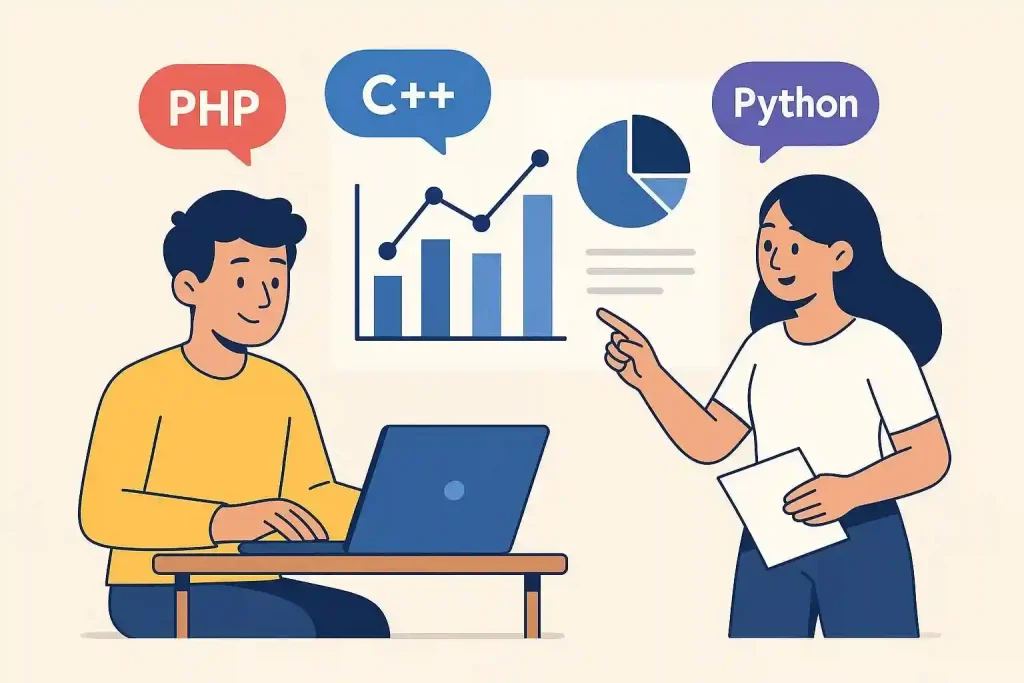 Data analyses with coding